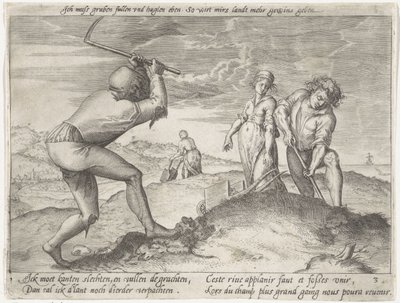 Livellamento del terreno da Antonie Wierix (II) (possibly)