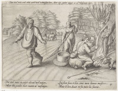 Semina nei campi da Antonie Wierix (II) (possibly)