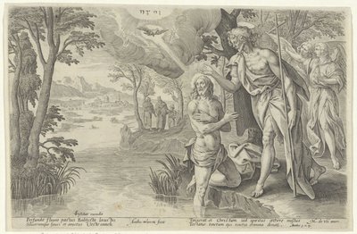 Battesimo di Cristo da Antonie Wierix (II)