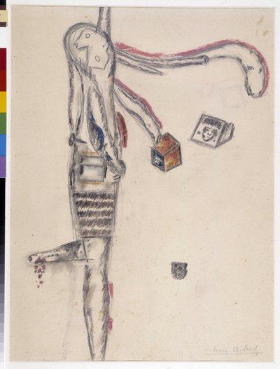 Disegno di Antonin Artaud (1896-1948). 1945 Dim cm 63X48 Musee Cantini, Marsiglia da Antonin Artaud