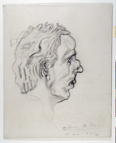 Ritratto del poeta Jacques Prevel (1915-1951) di profilo - 11 maggio da Antonin Artaud