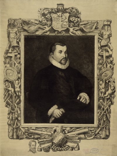 Cristoforo Colombo (1451-1506), c.1892 (litografia) da Antonio  Moroni