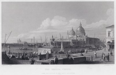 La Dogana, Venezia da Antonio (after) Canaletto