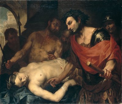 Nerone (37-68 d.C.) con il cadavere di sua madre Agrippina (15-59 d.C.) da Antonio (attr. to) Zanchi