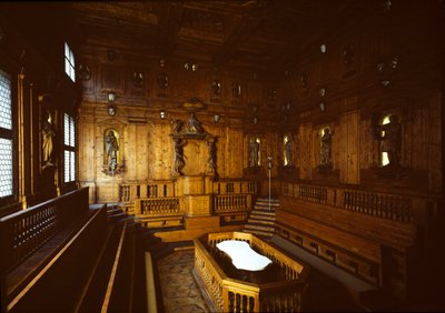 Veduta del teatro anatomico da Antonio (d.1663) Paolucci