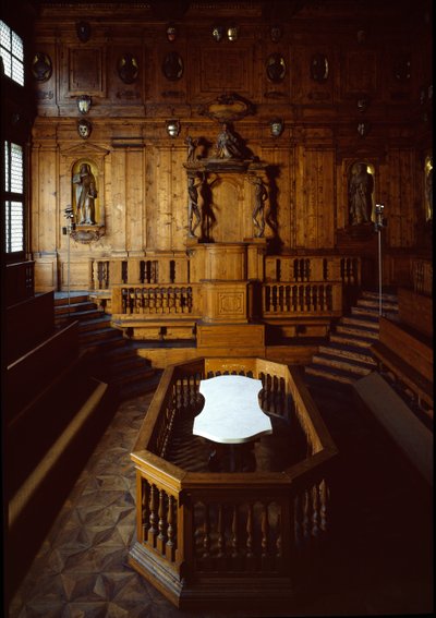 Veduta del teatro anatomico da Antonio (d.1663) Paolucci