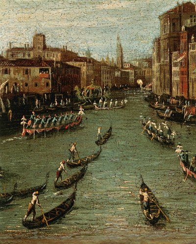 La Regata Storica: Gondole sul Canal Grande da Antonio (studio of) Canaletto