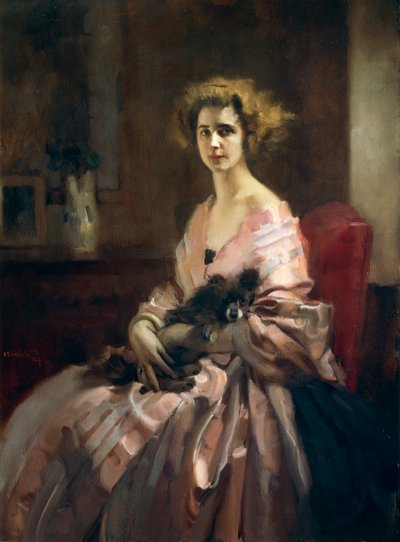 Signora in rosa da Antonio Ambrogio Alciati