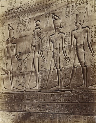 Bassorilievo dal Tempio di Edfu da Antonio Beato