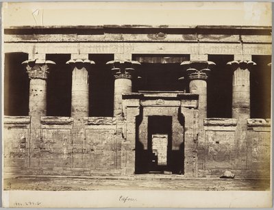 Edfu, Egitto da Antonio Beato