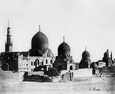 Moschea, Egitto, 1862 da Antonio Beato