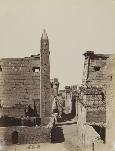 Obelisco e Pilone di Ramesses da Antonio Beato