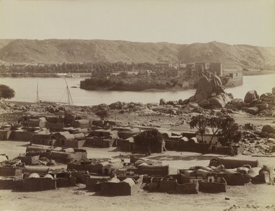 Philae, vista da sud da Antonio Beato
