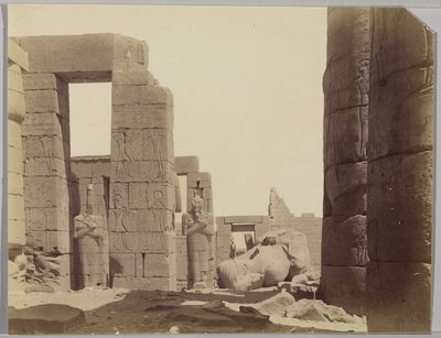 Ramesseum con la Statua da Antonio Beato