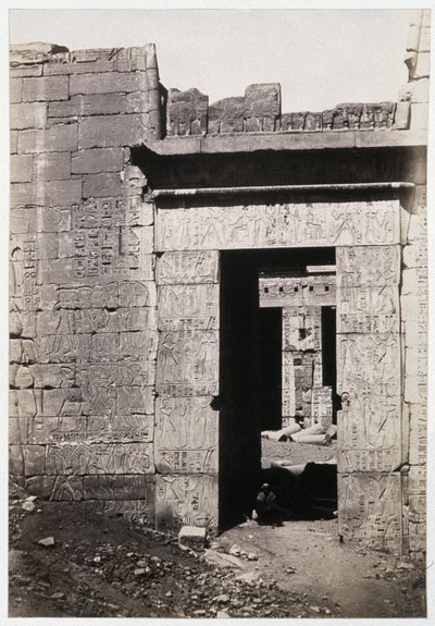 Rovine di Karnak, c.1900 (foto) da Antonio Beato