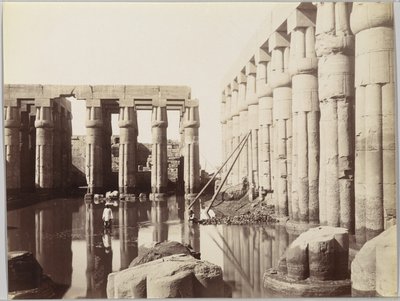 Tempio di Luxor (Vista del Cortile di Amenhotep III) da Antonio Beato