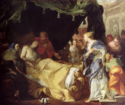 Antioco (324-261 a.C.) e Stratonice (Il principe morente) da Antonio Bellucci