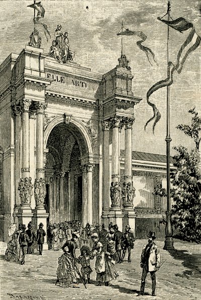 Padiglione delle Belle Arti, Esposizione Emiliana, San Michele in Bosco, Bologna da Antonio Bonamore