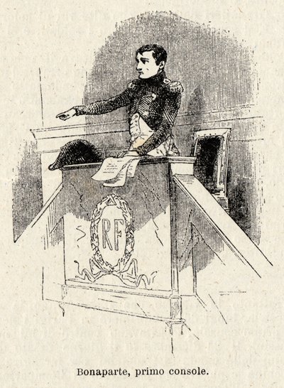 Napoleone Bonaparte eletto Primo Console della Repubblica Francese nel 1799 da Antonio Bonamore