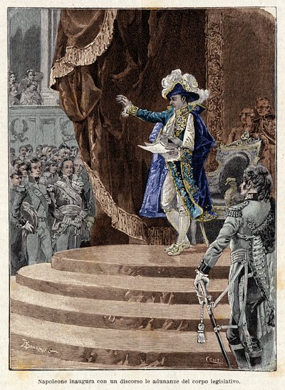 Napoleone Bonaparte apre con un discorso le riunioni del corpo legislativo da Antonio Bonamore