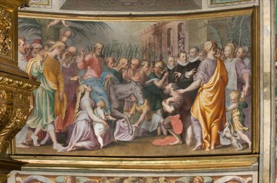 Ingresso di Gesù a Gerusalemme 1582-84 da Antonio Campi