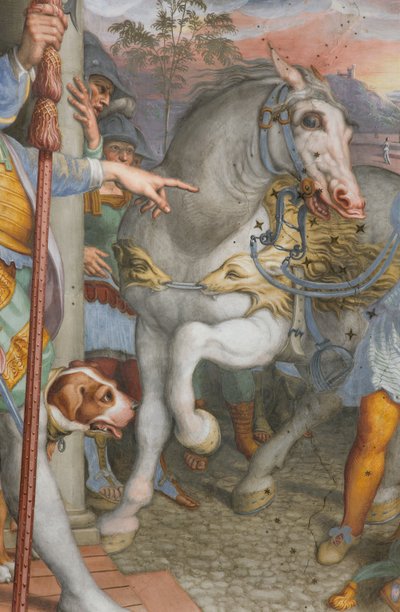 Abside, Antonio Campi, Incontro di Gesù con il centurione Cornelio 1582-84, (dettaglio) da Antonio Campi
