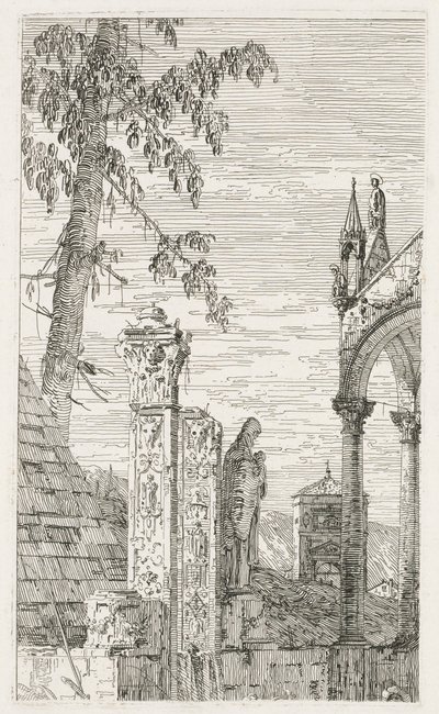 Vedute: Frammenti di scultura da Antonio Canaletto