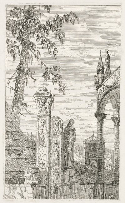 Vedute: Frammenti di Scultura, 1735-1746 da Giovanni Antonio Canal