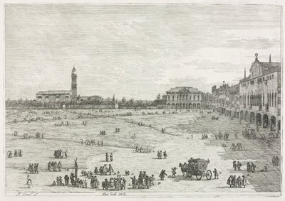 Vedute: Prà della Valle, Padova da Giovanni Antonio Canal