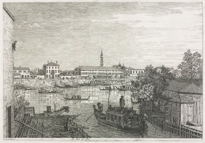 Vedute: Il Porto di Dolo, 1735-1746 da Giovanni Antonio Canal