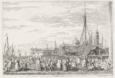 Vedute: Il Mercato sul Molo da Antonio Canaletto