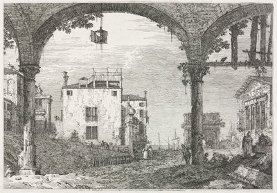 Vedute: Il portico con la lanterna da Antonio Canaletto
