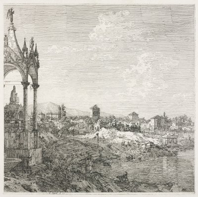 Vedute: Il Sepolcro di un Vescovo, 1735-1746 da Giovanni Antonio Canal