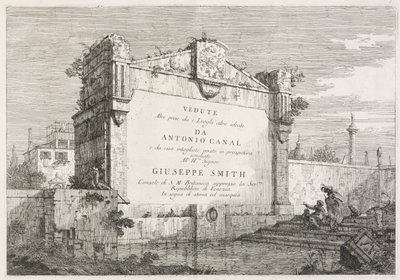 Vedute: pagina del titolo da Antonio Canaletto