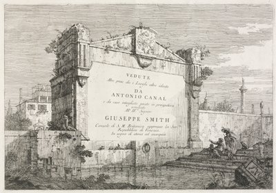 Vedute: Pagina del Titolo, 1735-1746 da Giovanni Antonio Canal