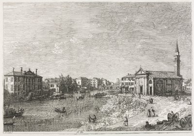 Vedute: Vista di Dolo, una città sul Brenta, a ovest di Venezia da Antonio Canaletto