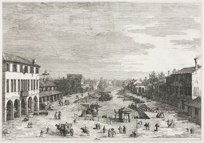 Vedute: Vedute di Mestre, una città nella provincia di Venezia da Antonio Canaletto