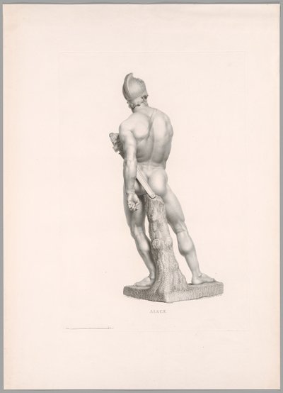Aiace, vista di schiena, da Oeuvre de Canova da Antonio Canova