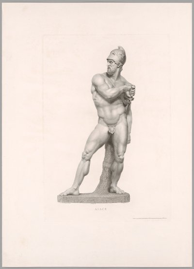 Aiace, vista frontale, da Oeuvre de Canova da Antonio Canova