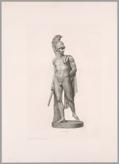 Ettore, vista frontale, da Oeuvre de Canova da Antonio Canova
