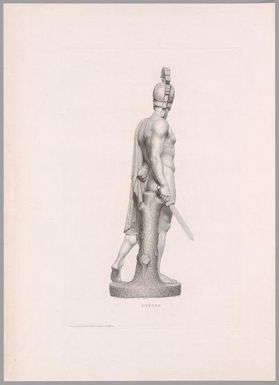 Ettore, vista laterale, da Oeuvre de Canova da Antonio Canova