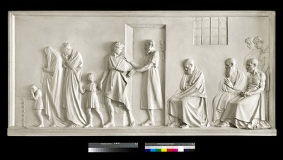 Socrate che lascia la sua famiglia da Antonio Canova
