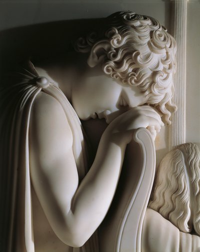 Il lutto della contessa de Haro, di Antonio Canova, rilievo in marmo da Antonio Canova