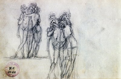 Due schizzi per Le Tre Grazie da Antonio Canova