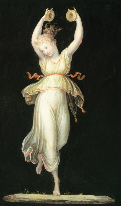 Donna che suona le nacchere di Antonio Canova, tempera da Antonio Canova