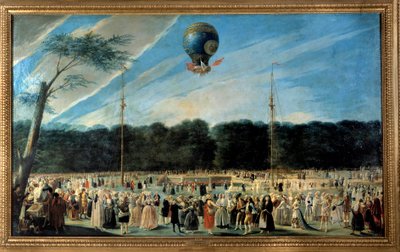 Volo in Mongolfiera: "Ascesa di una Mongolfiera ad Aranjuez" da Antonio Carnicero