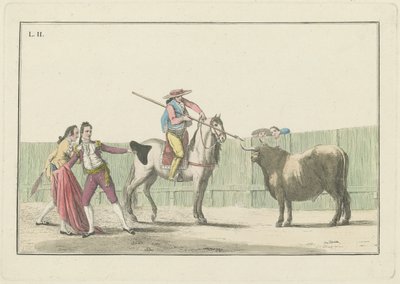 Tavola II, dalla serie Collezione delle principali azioni di una corrida di tori da Antonio Carnicero