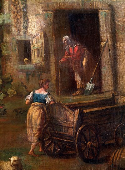 Paesaggio italiano (dettaglio), XVIII secolo da Antonio Diziani