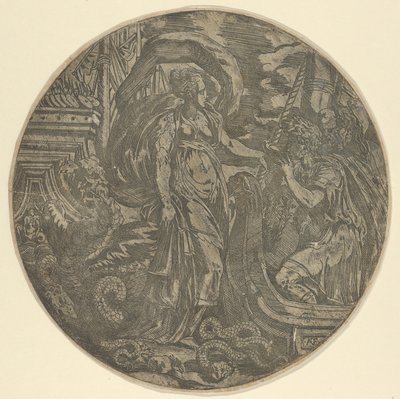 Circe che offre una bevanda ai compagni di Ulisse, 1540-45 da Antonio Fantuzzi