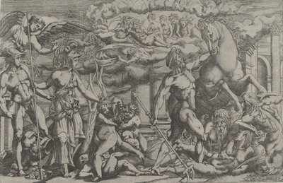 Contesa tra Nettuno e Atena, 1540-45 da Antonio Fantuzzi